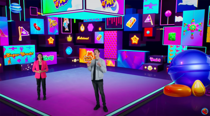 Virtual Set for Candy Crush Live Stream